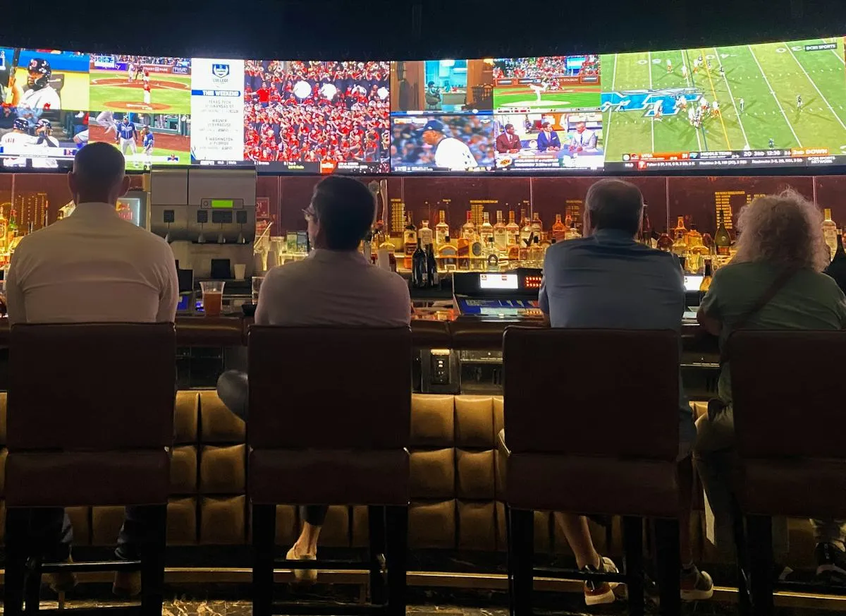 Guests enjoying a polished entertainment venue
