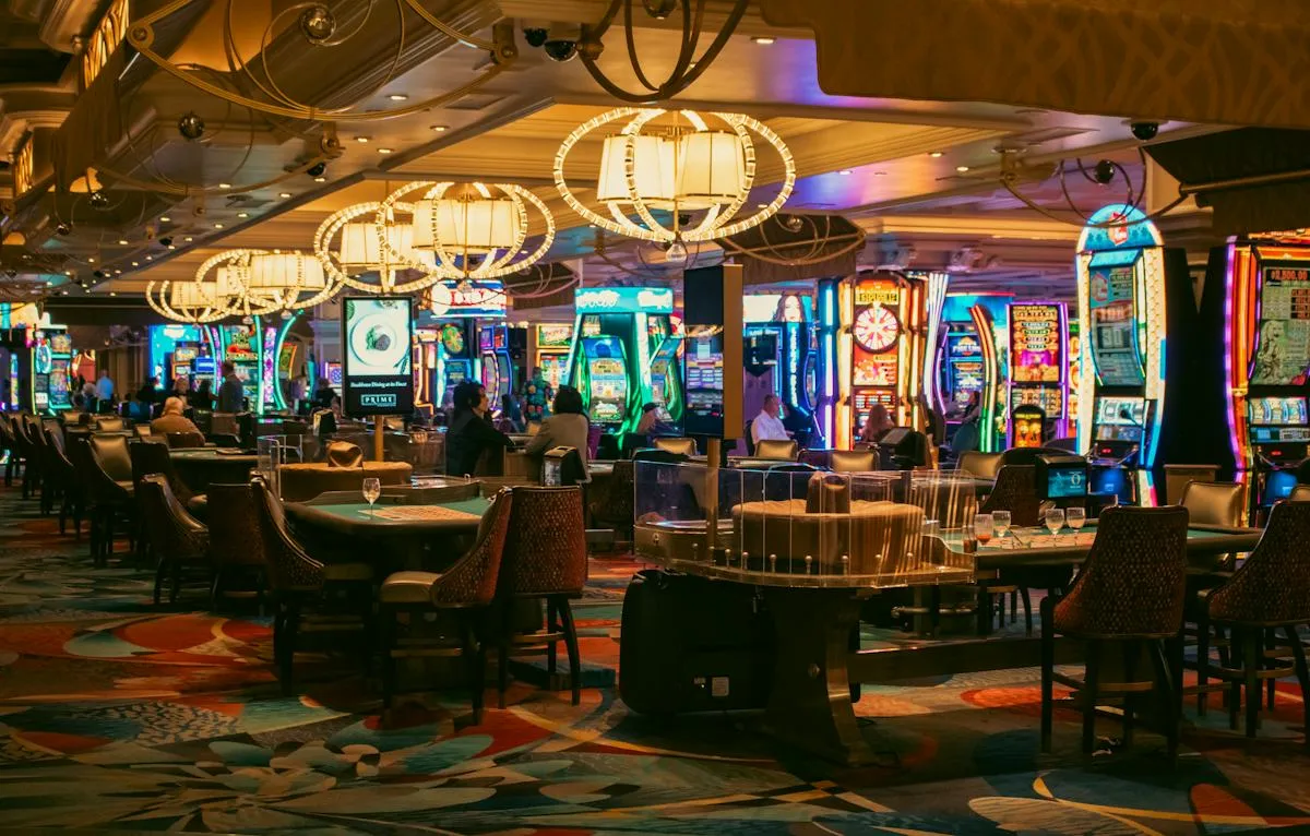 Premium entertainment hall with refined interior lighting